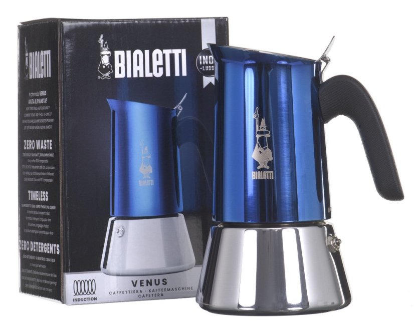 BIALETTI MOKA Kanvička VENUS 2 ŠÁLKY MODRÁ