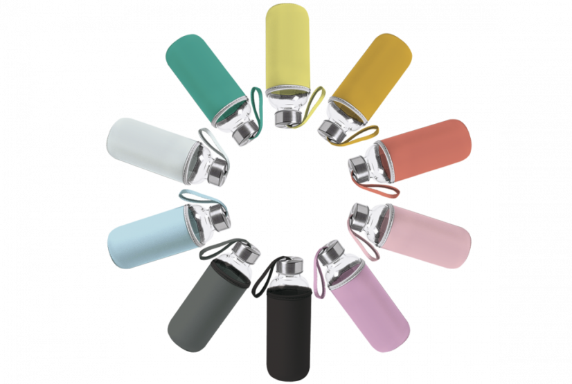 Sklenená fľaša s plsteným návlekom 500 ml