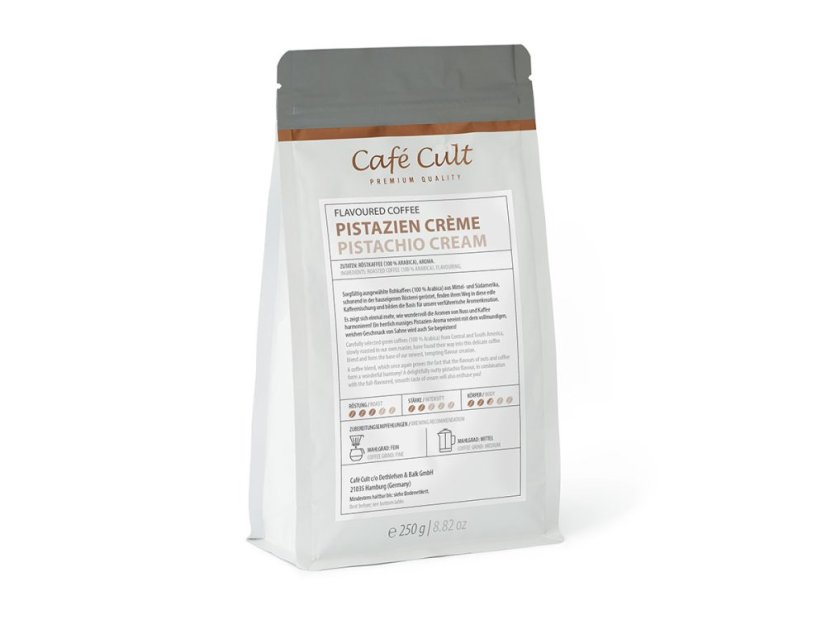 Café Cult Zrnková káva 250g s příchutí pistacie