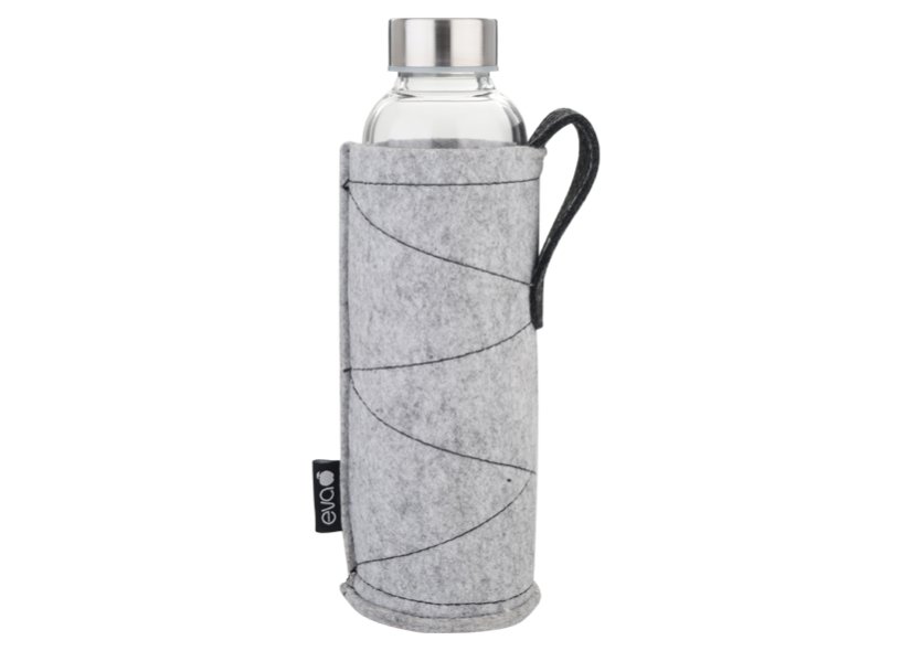 SKLENĚNÁ LÁHEV s PLSTĚNÝM NÁVLEKEM 500ml