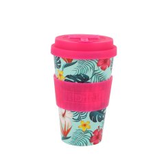 iDRINK Taza térmica iDRINK, diseño tropical, 435 ml