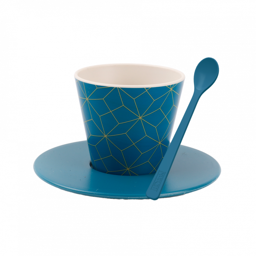 Šálek s podšálkem a lžičkou 90ml