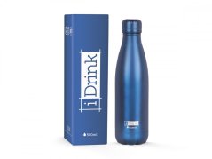 iDRINK | Botella termos de acero inoxidable, Blue Metal 500 ml