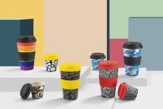 IDRINK Mini taza térmica, patrón Pawsitive, 90ml