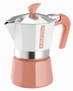 PEDRINI Cafetera Moka de 3 tazas de aluminio, color del año 2025, varios colores - COLOR: Blanco Rosa