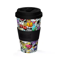 iDRINK Taza térmica iDRINK, diseño urbano, 435 ml