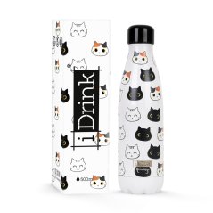 IDRINK Termoláhev z nerezové oceli 500ml motiv Kočky