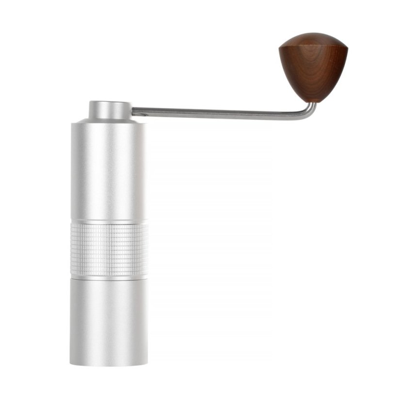 Barista Space – The Silver – srebrny ręczny młynek do kawy