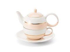 Čajová souprava pro jednoho "Lieske" růžová