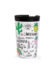 IDRINK Termohrnek z nerezové oceli, 260 ml, Jednorožec