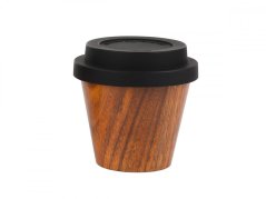 IDRINK Mini taza térmica, patrón Madera, 90ml