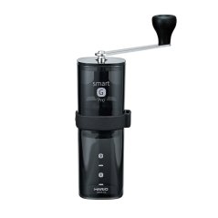 Hario - Smart G PRO mlýnek na kávu, průhledný černý
