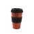 iDRINK Taza térmica iDRINK, diseño de madera, 435 ml