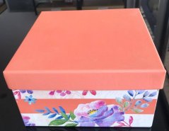 CAJAS DE REGALO |  Juego de 3 cajas "Peach Butterfly Flower"