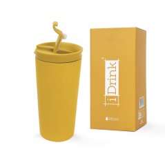 IDRINK Termohrnek z Nerezové Oceli 350ml motiv Oranžový