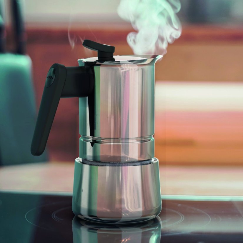 PEDRINI MOKA KONVIČKA STEEL INDUKCE na 2 Šálky