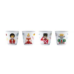 Bialetti set 4 šálok porcelán Luskáčik