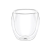 WILMAX sklenička z dvojitého termoskla 100ml - čiré sklo balení 1ks