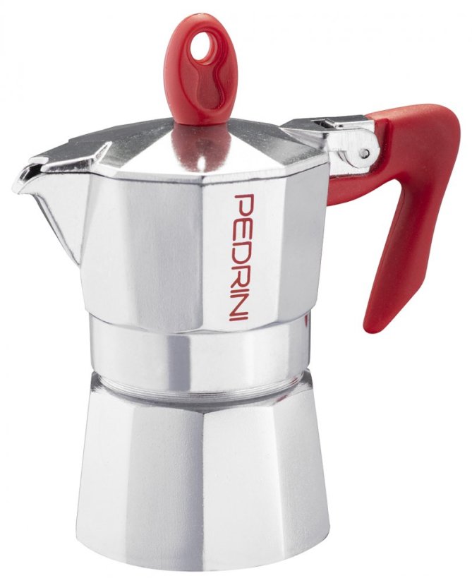 PEDRINI MOKA KONVIČKA Kaffettiera hliníková 3 šálky