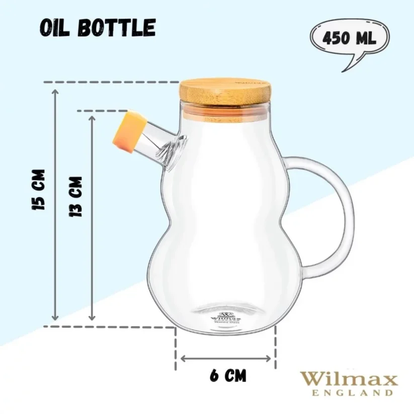 WILMAX lahev na olej nebo ocet 450 ml