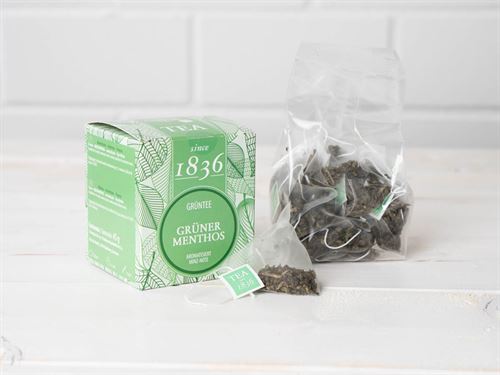 Čaj Zelený Menthos (s mátovou příchutí)