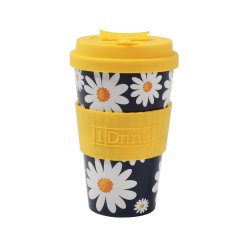iDRINK Taza térmica iDRINK, diseño de margaritas, 435 ml