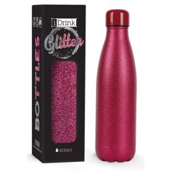 Botella térmica de acero inoxidable de doble pared iDRINK color morado metalizado de 500 ml