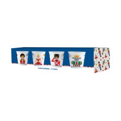Bialetti set 4 šálok porcelán Luskáčik