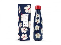 IDRINK Termoláhev z nerezové oceli 500ml motiv Květy Ibišku