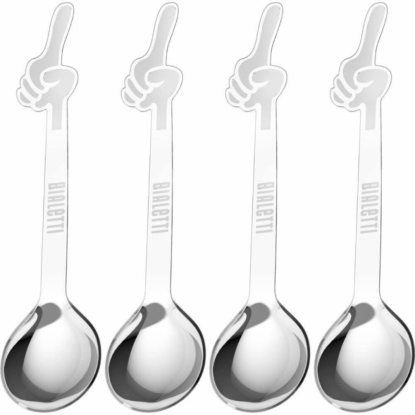 BIALETTI SOUPRAVA 4 LŽIČEK S PANÁČKEM BIALETTI