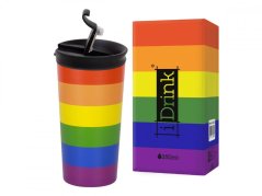 iDRINK Termohrnek z Nerezové Oceli 350ml motiv Love is Love