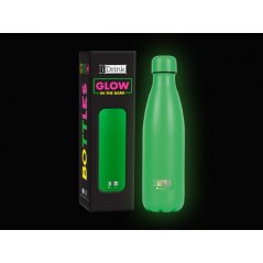 IDRINK Termoláhev z nerezové oceli, zelená svítí ve tmě 500 ml