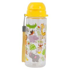 Gyerek Tritan iDrink kulacs szívószállal Animals SAVANA, 400 ml