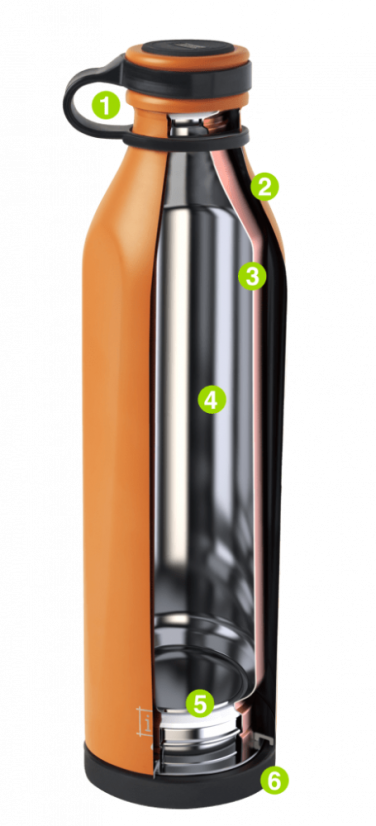 Termoláhev B-EVO, korálově růžová, 500 ml