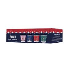 Sada 4 espresových šálok Bialetti Joyful Christmas, porcelán, 90 ml