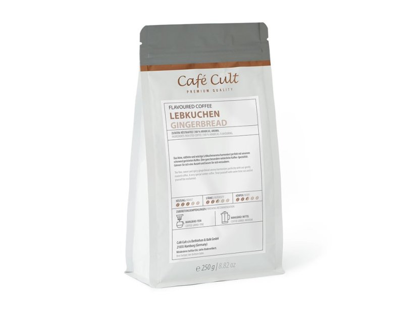Cafe Cult Zrnková Káva ochutená s príchuťou Perníku 250g