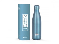 iDRINK | Botella termos de acero inoxidable, Green Metal 500 ml