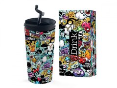 iDRINK Termohrnek z Nerezové Oceli 350ml motiv Graffity