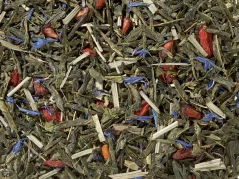 Směs zeleného čaje Sencha s plody goji [tóny granátového jablka a borůvek]