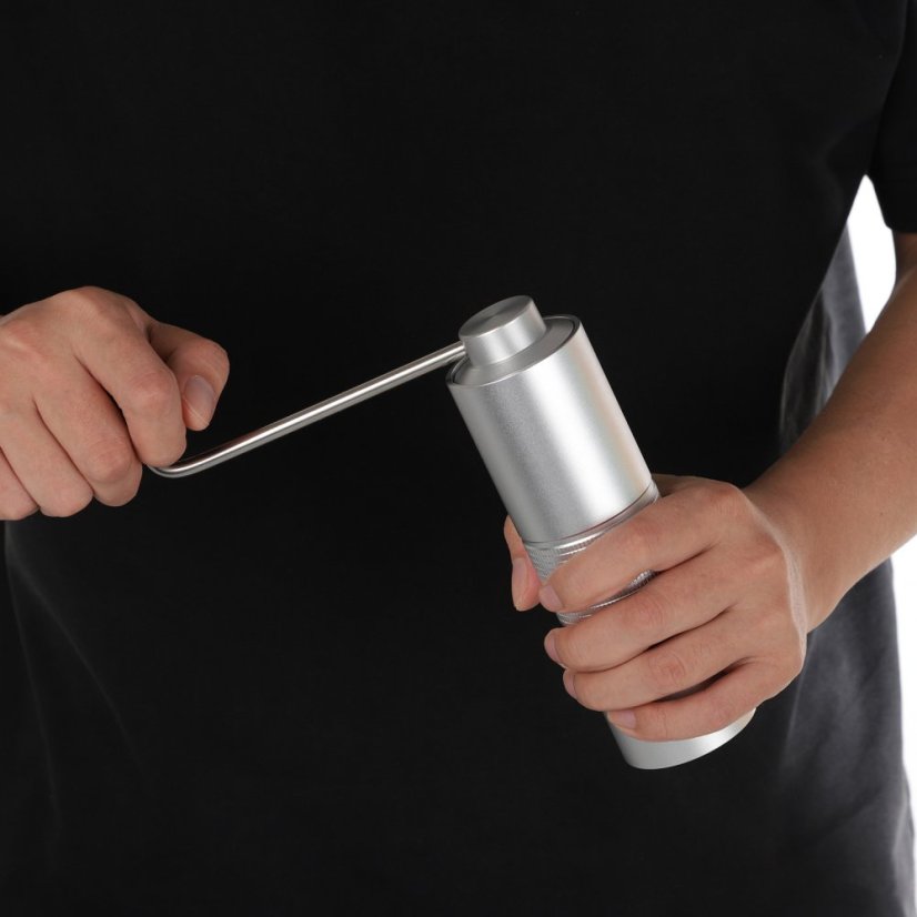 Barista Space - The Silver - Strieborný ručný mlynček