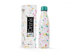IDRINK Termoláhev z nerezové oceli 500ml motiv Bubliny