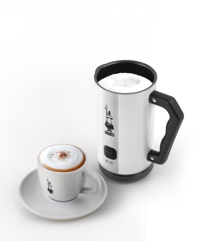 BIALETTI ELEKTRYCZNY SPIENIACZ DO MLEKA MK02 BIAŁY 300 ml