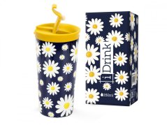 IDRINK Termohrnek z Nerezové Oceli 350ml motiv Květ Sedmikrásky
