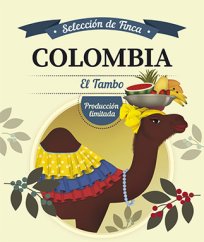 DROMEDARIO kafé zrnkové Natural  "COLOMBIA TAMBO" 1000 gr