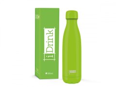 iDRINK | Botella termos de acero inoxidable, Lime 500 ml