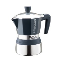 PEDRINI MY MOKA KÁVOVAR INDUCTION 3 šálky barva tmavěmodrá/stříbrná, objem 150 ml