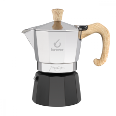 FOREVER | Moka PRESTIGE WOODY - 3 tazas - 170 ml