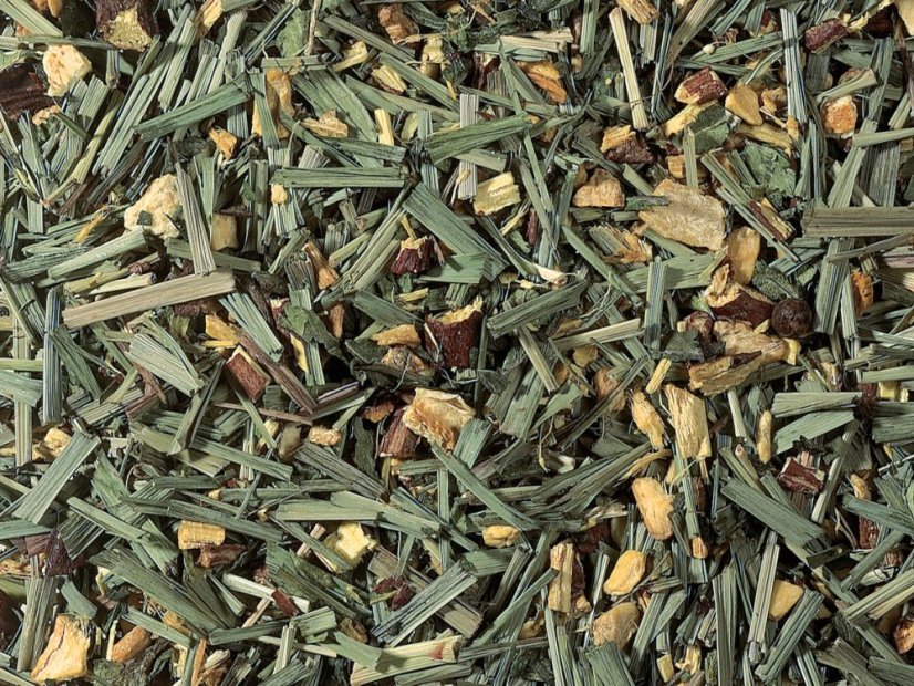Mezcla de té de hierbas Jengibre fresco y limón 100g