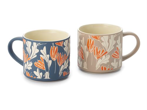 Hrnek "Amalia" Kameninový, 400 ml - BARVA: modrá Hrnek "Amalia" Kameninový, 400 ml - BARVA: modrá