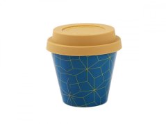 IDRINK Mini taza térmica, patrón Polígono, 90ml